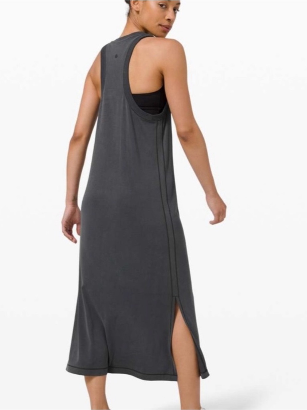 Lululemon Ease of it All dress in graphite grey